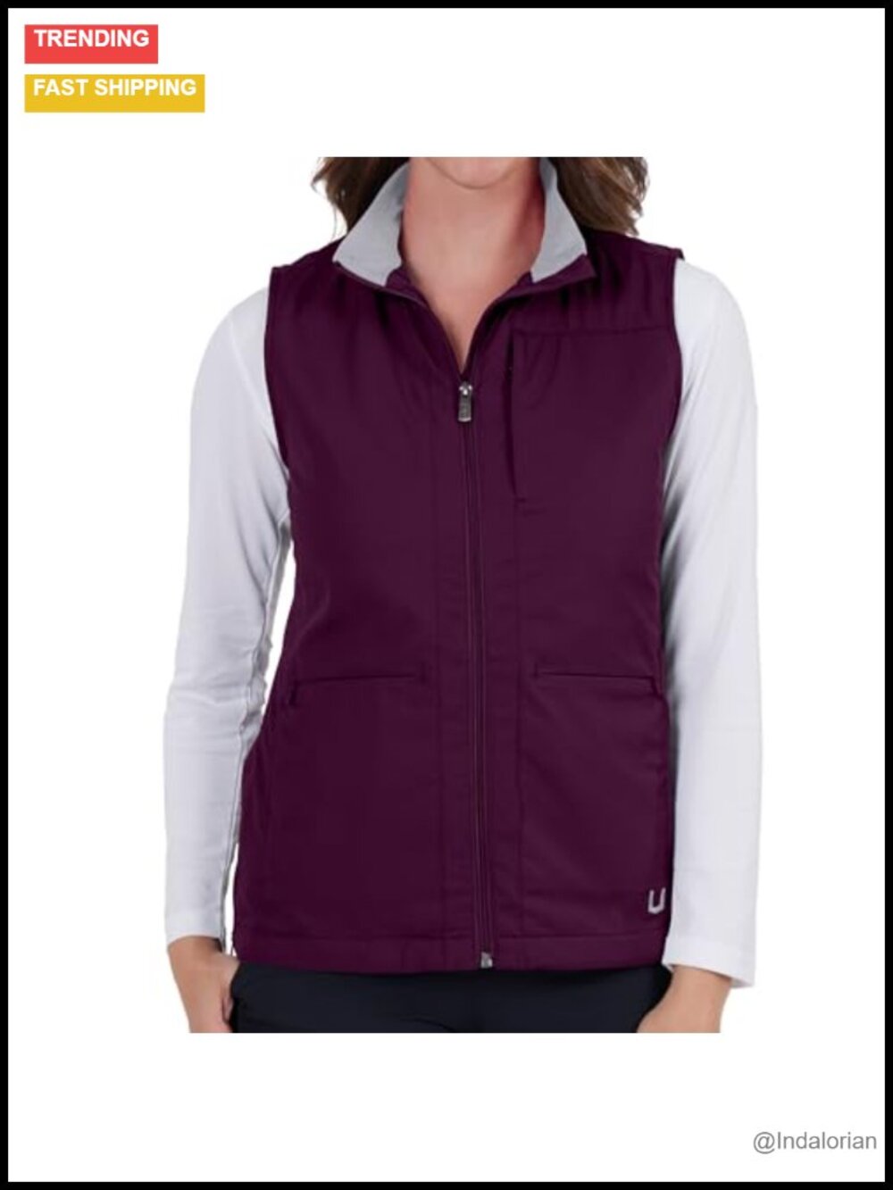 Women's 24-Pocket Travel Vest RFID Anti-Theft Lightweight Sleeveless Polyester